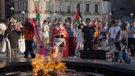 "مفزوع بكل ما للكلمة من معنى"... متظاهرون في أوتاوا يطالبون بفرض حظر سلاح فوري على إسرائيل 