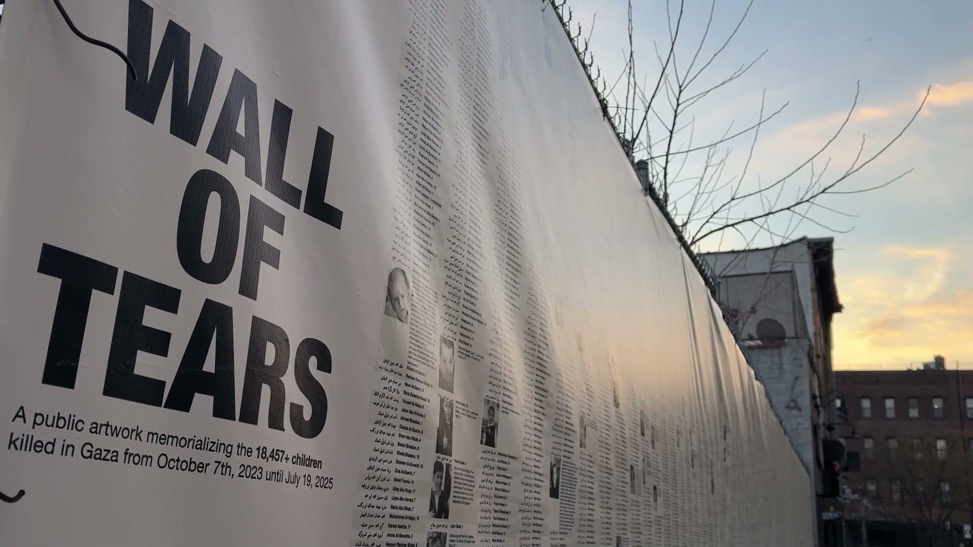 'Overwhelmed by scale of it' - 'Wall of Tears' mural in New York pays ...