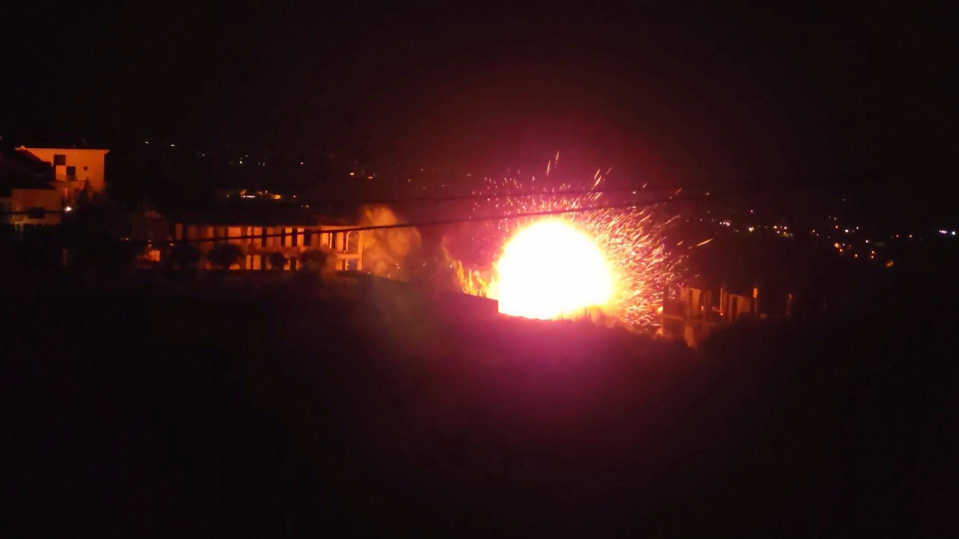 Explosion, raging fires captured in Lebanon as Israel says it struck ...