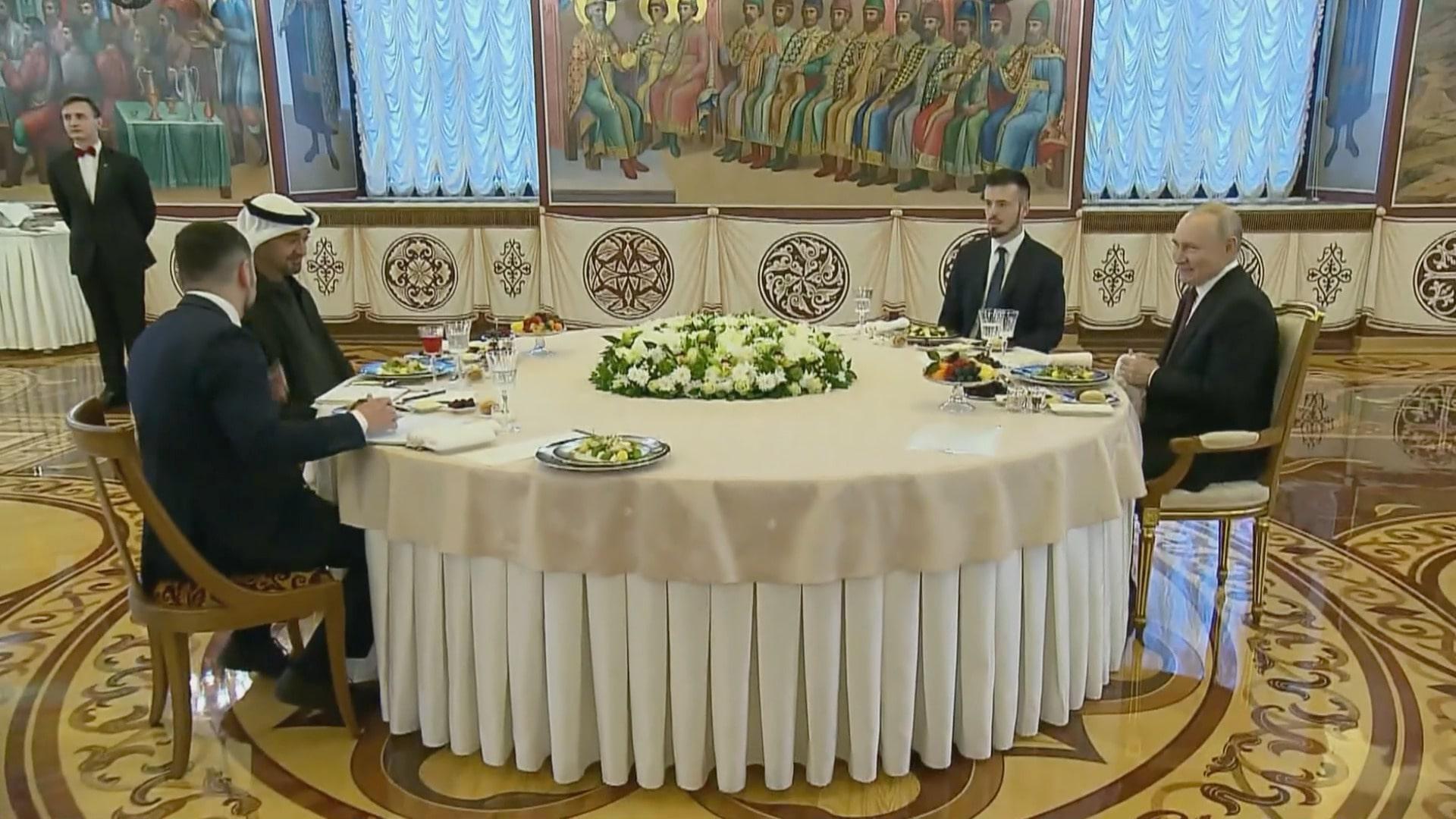 Food for thought - Putin and UAE president attend official breakfast at ...