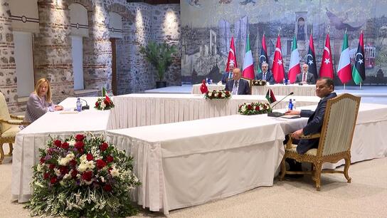 Turkish, Italian, Libyan leaders discuss Mediterranean migration route, 'potential cooperation' areas at Istanbul talks
