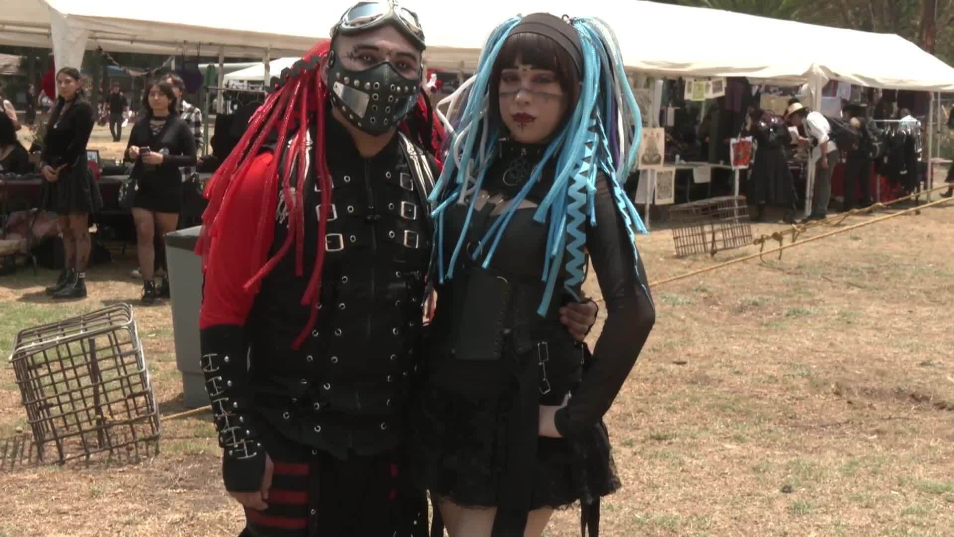 Black is the new black! Goths come out to play as darkness falls over ...