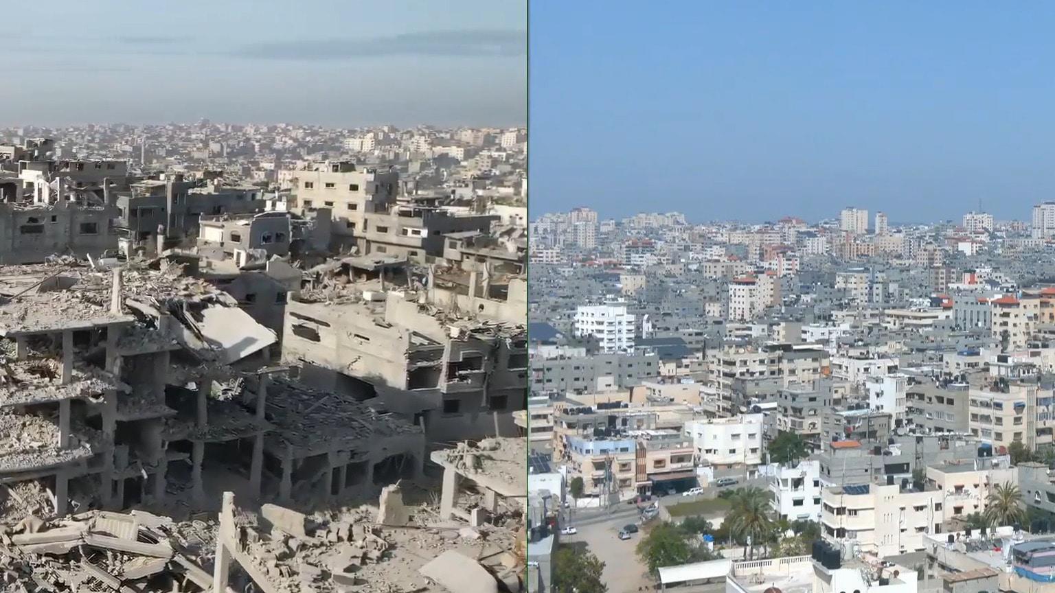 Two sides of Gaza - Before and after October 7, ongoing war reveals ...