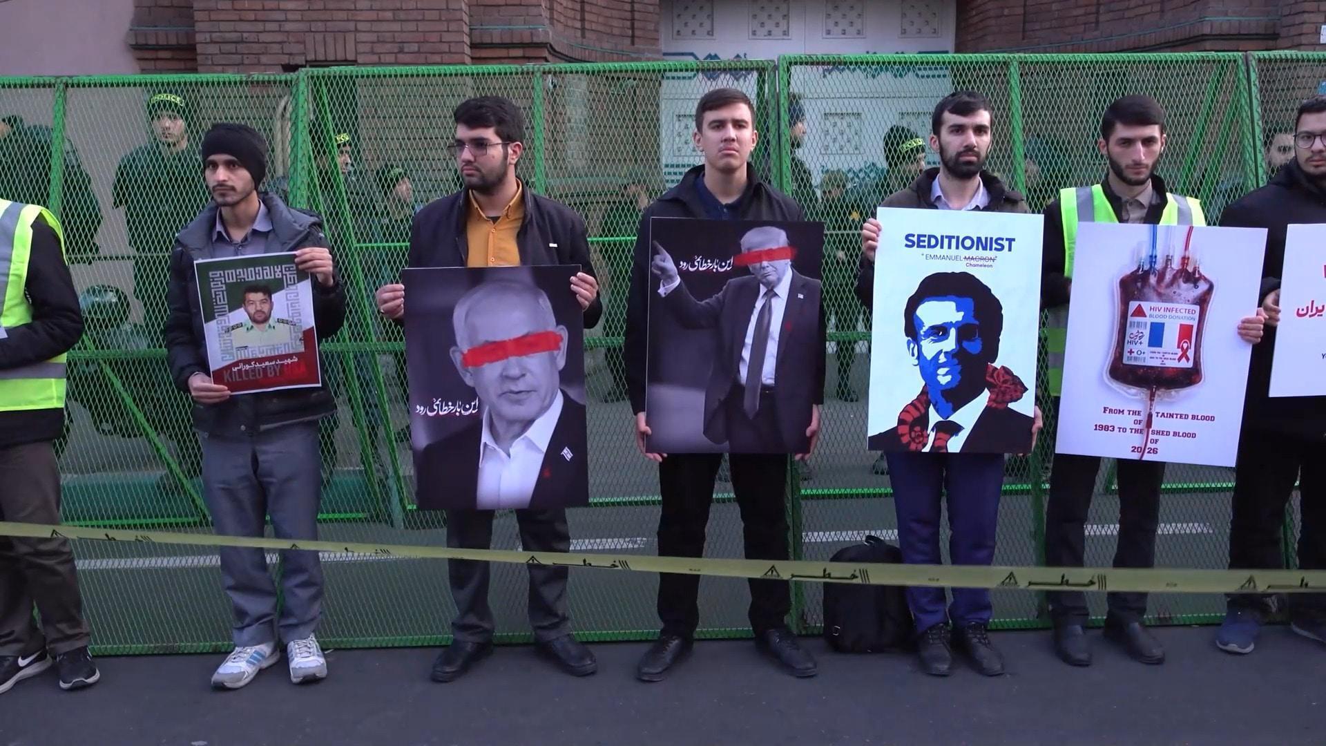  No Right To Interfere Protesters Accuse West Of Meddling In Iran s 