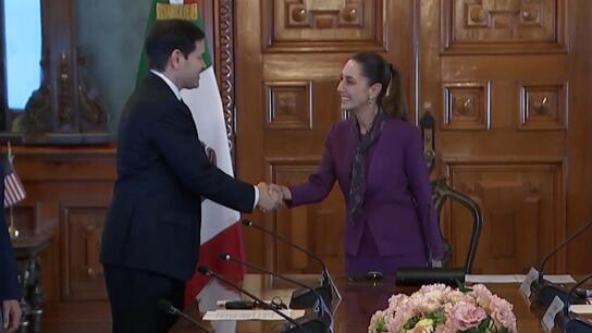 Marco Rubio meets with President Sheinbaum in Mexico to discuss military action against drug cartels