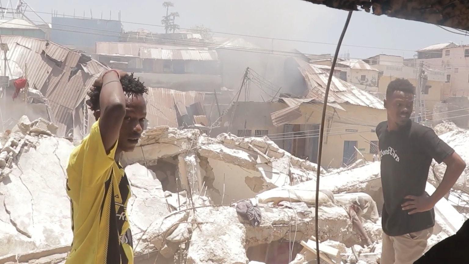'People are crying under the debris' - Blast reportedly targeting ...