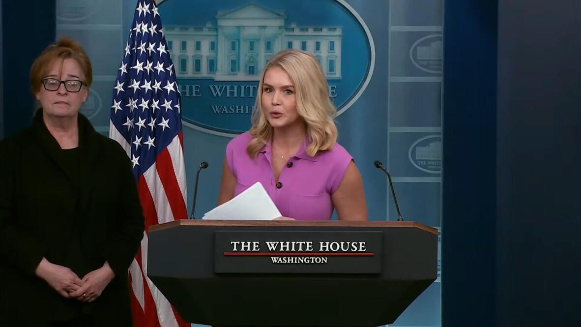 White House Press Secretary Leavitt ends press briefing abruptly after ...