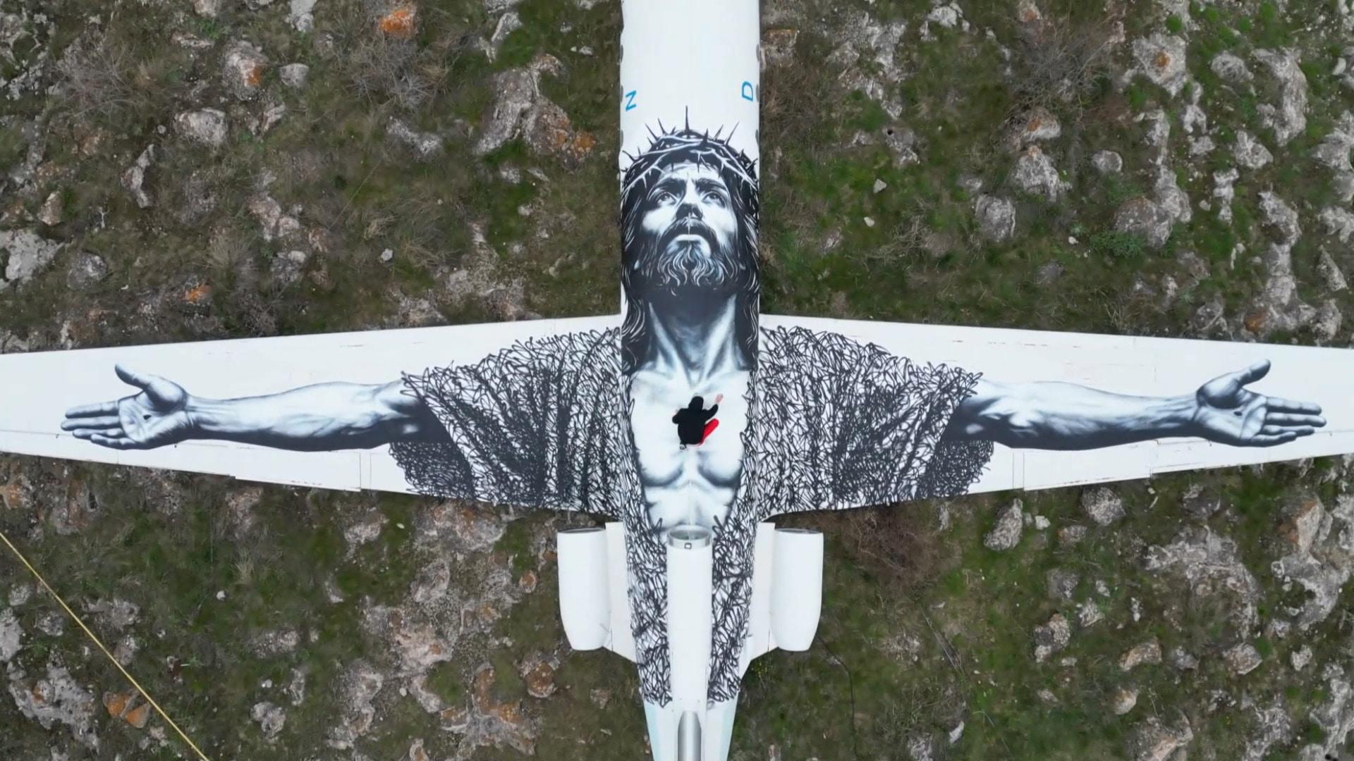 Gospel on the Fuselage - Swiss artist transforms Soviet aircraft into ...
